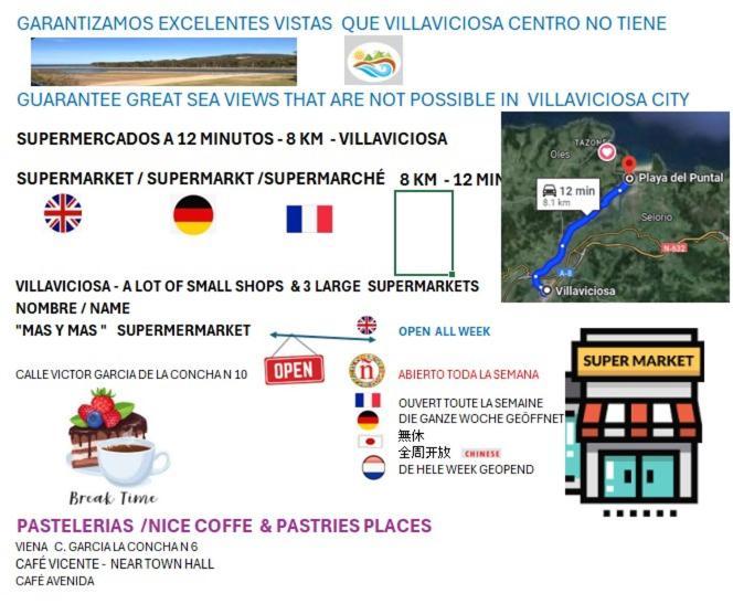 Playa Del Puntal Villaviciosa Asturias Lujo Primera Linea Playa Ngoại thất bức ảnh